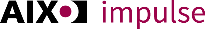 Unser Logo mit dem klassischen Aixo Icon und dem knackigen Schriftzug